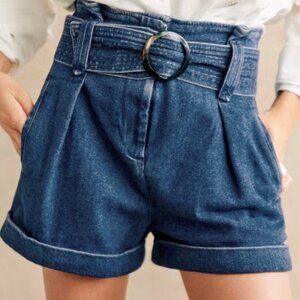 Sezane Blue Denim Women's Shorts